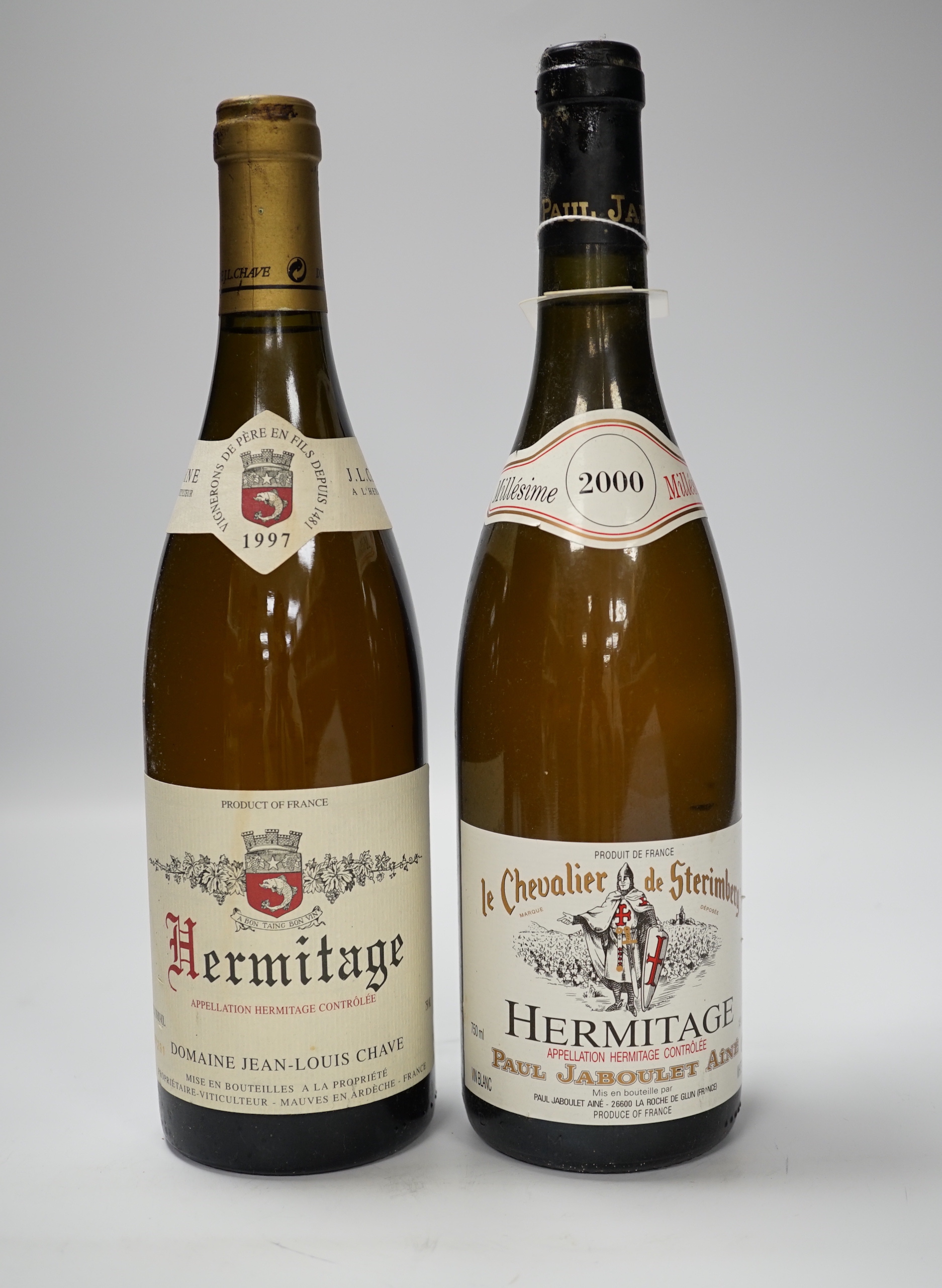 Nine bottles of Hermitage, DomaineJean-Louis CHAVE: two bottles 1994, three bottles 1996, one bottle 1997 and three bottles 2000